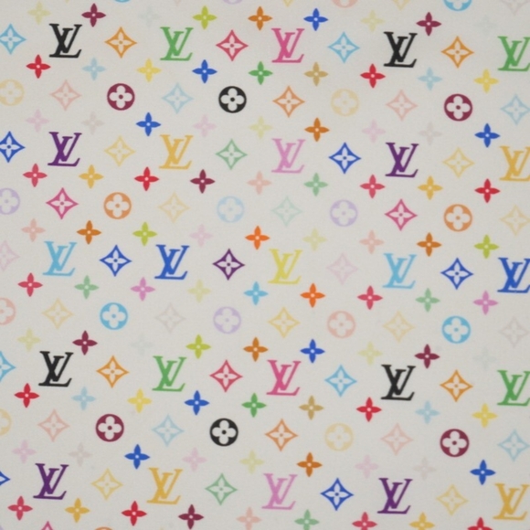 Louis Vuitton Silk Multicolor Monogrammed Scarf! - Picture 5 of 7